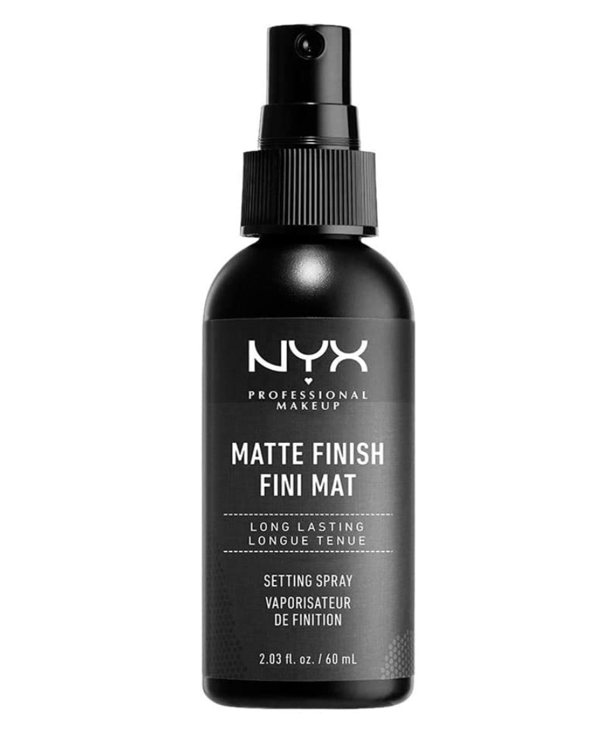 small black bottle of NYX Professional Makeup Make Up Setting Spray (Photo via Amazon)