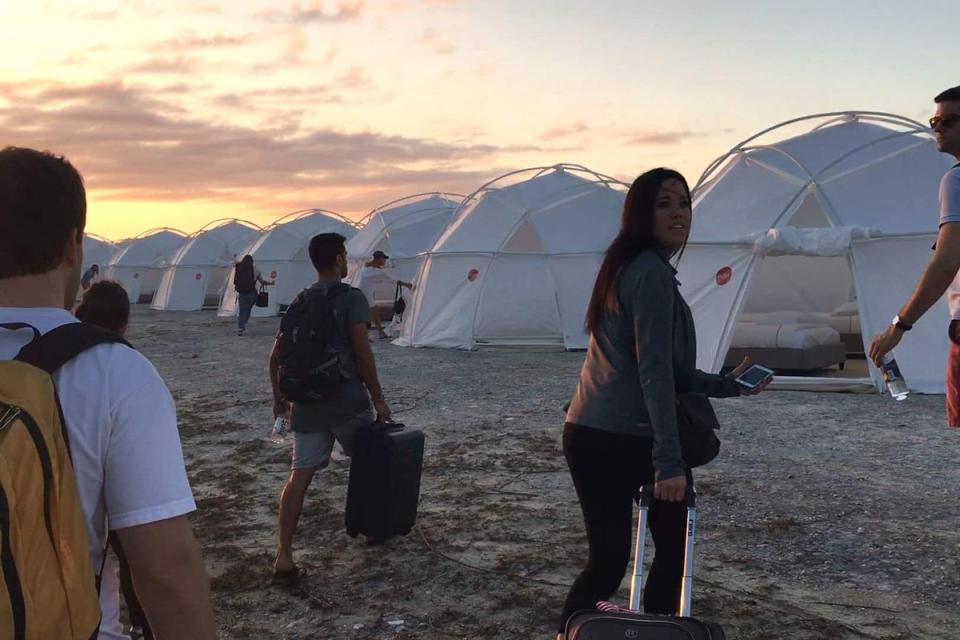 Doomed music event Fyre Festival is getting a reboot — with tickets for the second attempt on sale now for $499 US dollars (about £391) (Netflix / PA)