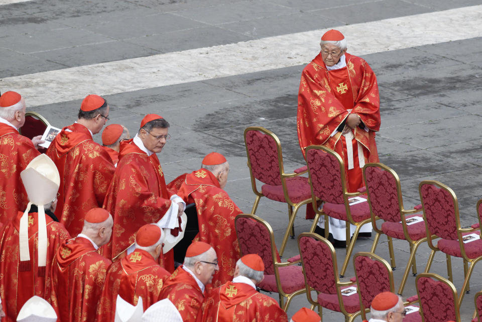 Cardinal Joseph Zen, the former bishop of Hong Kong, arrives for the funeral mass of late Pope Emeritus Benedict XVI in St. Peter's Square at the Vatican, Thursday, Jan. 5, 2023.  (Photo by Massimo Valicchia/NurPhoto via Getty Images)