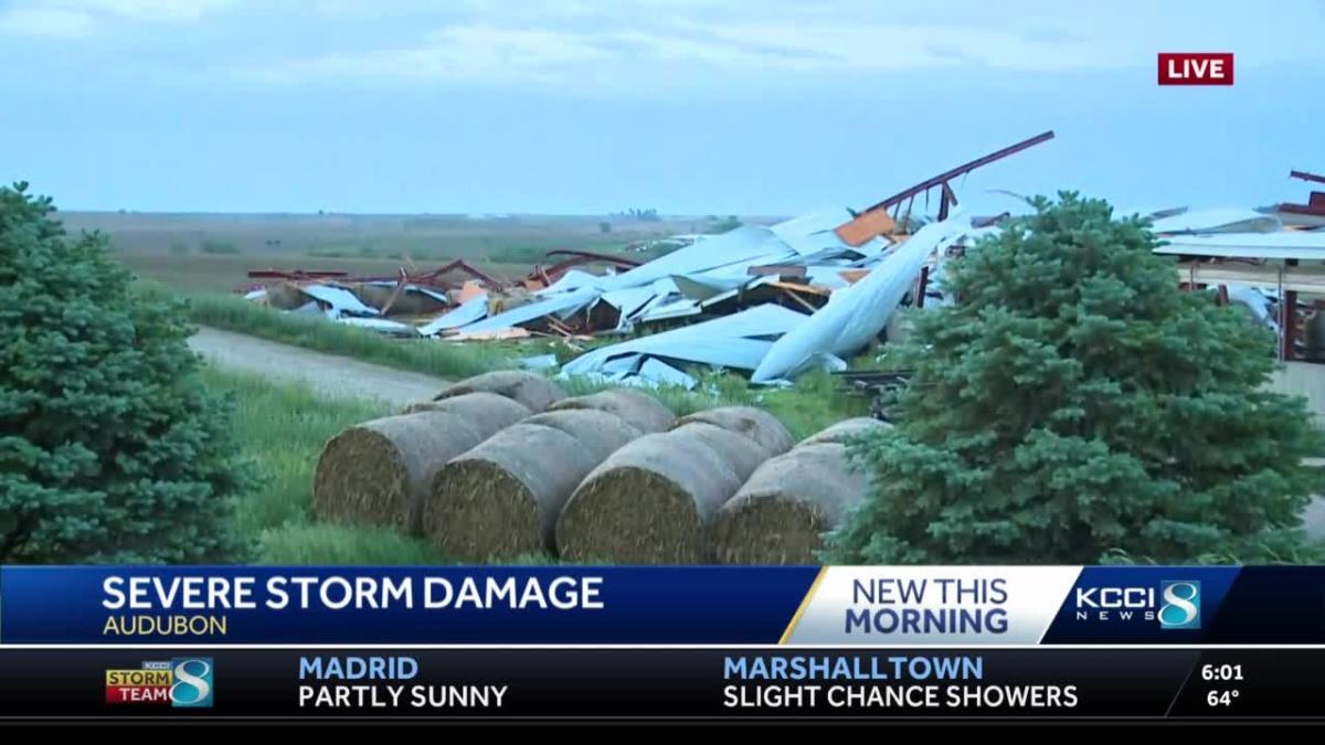 Daylight reveals Iowa storm damage