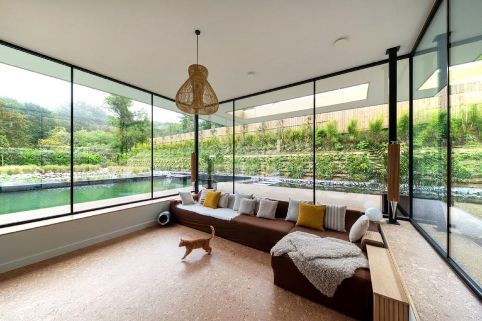 sitting room in modern house in exeter