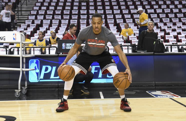 C.J. McCollum’s $106 million maximum contract extension begins next season. (Getty Images)