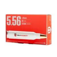 True Velocity 5.56x45mm (69-grain Sierra MatchKing) – MSRP: $39.99 (20ct box)