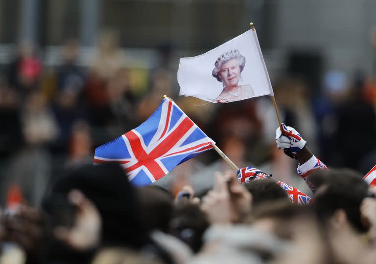 Bandera antes del servicio anual del Día de la Commonwealth en la Abadía de Westminster en Londres. Foto Archivo.