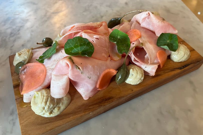 Pork tonnato is one of the new starters on the menu at Pizza on The Park -Credit:Mark Taylor/Bristol Live