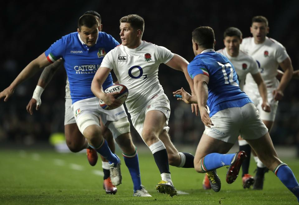 It has been a roller-coaster ride for England since they hired Australian coach Eddie Jones after their disappointing 2015 World Cup. While they have enjoyed long winning runs, they have also showed defensive weaknesses in high-profile clashes. Yet the side are brimming with star talents all over, as they combine England's traditional forward power and a sound kicking game with a more expansive approach from their backs. Captain Owen Farrell (left), who can play as fly-half or centre, will be key in leading England with his kicking and playmaking. (AP Photo/Matt Dunham)