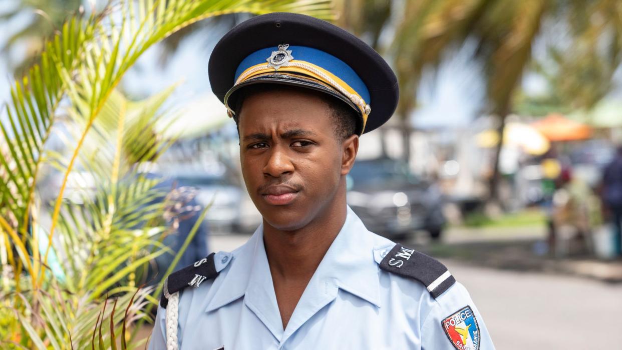 Tahj Miles as Marlon in Death in Paradise