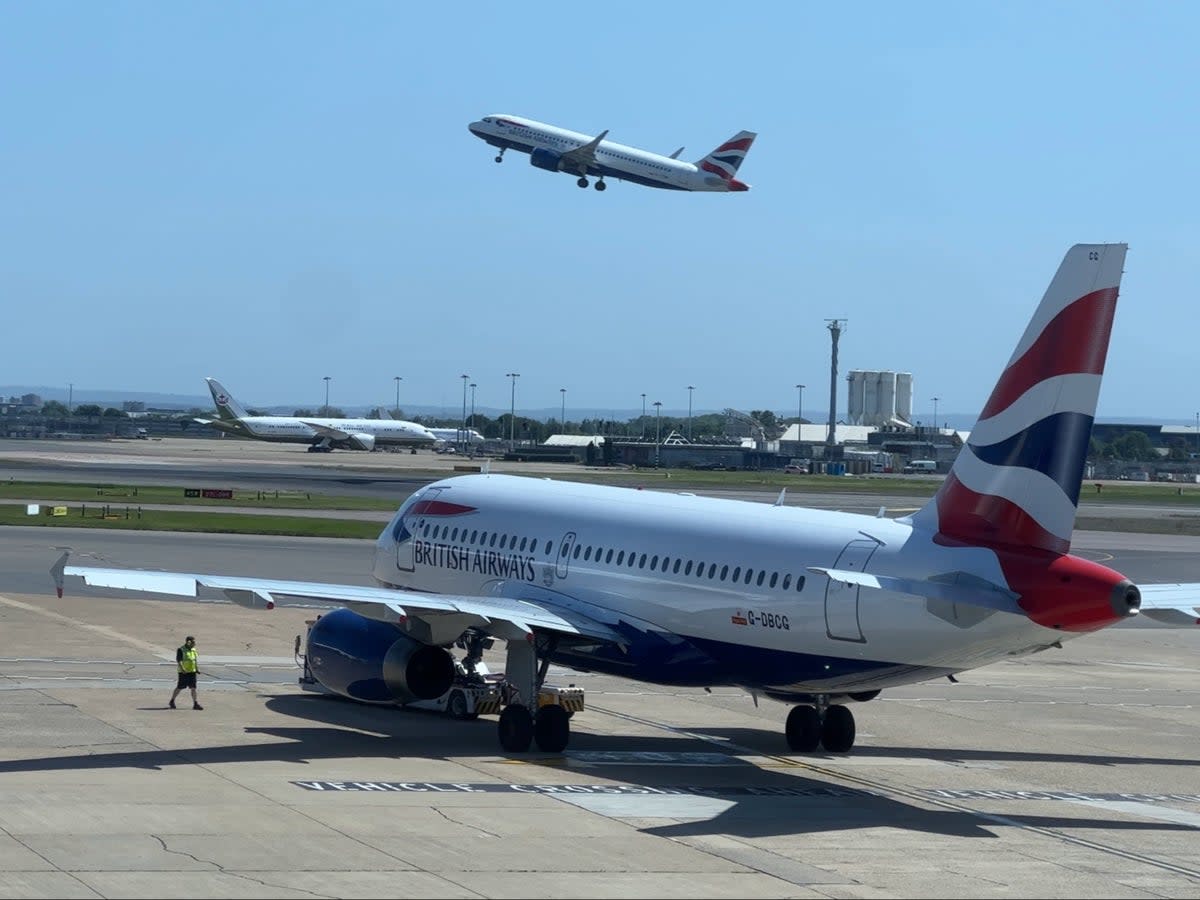 On point: British Airways aircraft at London Heathrow (Simon Calder )