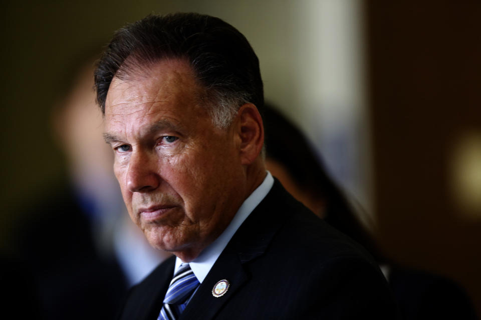 Orange County District Attorney Tony Rackauckas insists that none of his prosecutors intentionally behaved inappropriately and that the media have exaggerated the magnitude of the jailhouse informant scandal. (Photo: Irfan Khan / Getty Images)