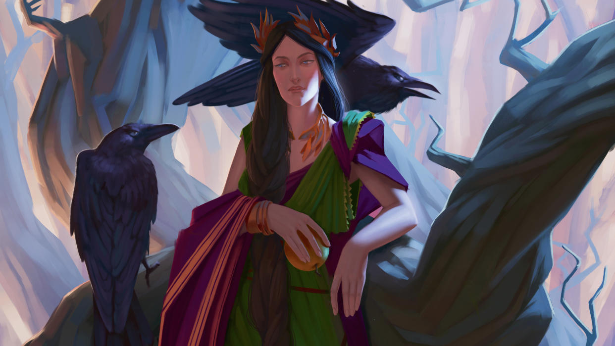  Procreate painting of fantasy female figure by Tatiana Svistunova 