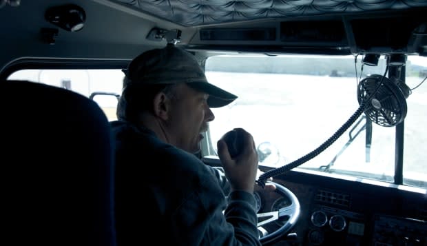 AWADRJ Truck Driver Using CB Radio