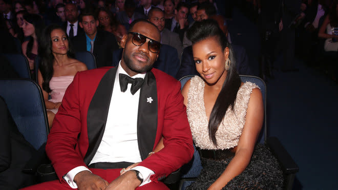 LeBron James mit seiner Frau Savannah Brinson bei den ESPY Awards