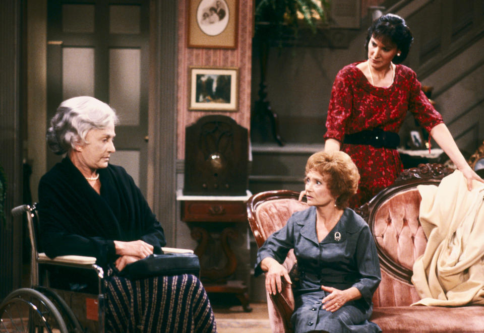 Lyn Greene (right) guest-stars as a young Dorothy in a 1987 episode of 