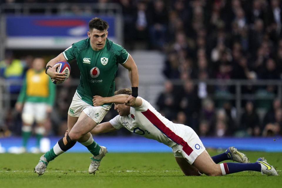 Dan Sheehan’s injured hamstring has ruled him out of the mouth-watering Ireland vs France clash  (PA Wire)
