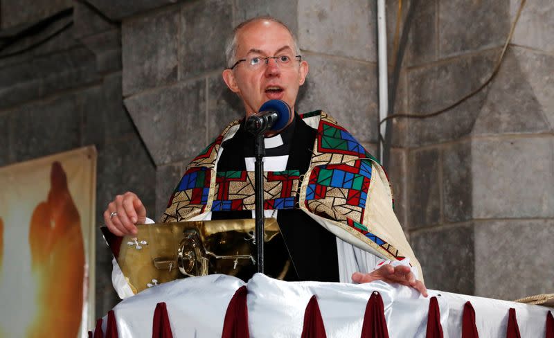 Archbishop of Canterbury Justin Welby attends a special service at the Anglican Church of Kenya St. Stephen's Cathedral along Jogoo road in Nairobi