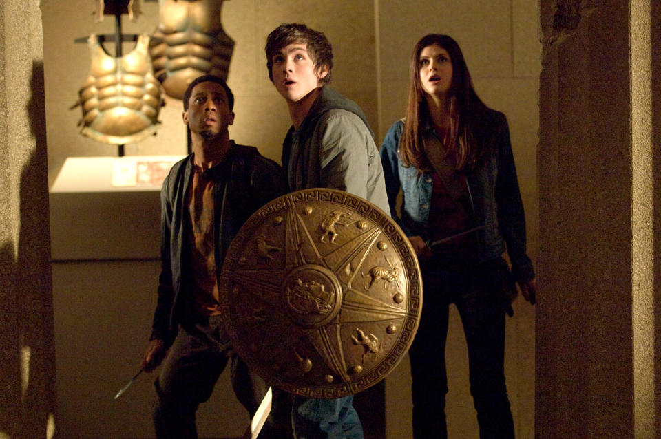 The three main characters in the first Percy Jackson movie