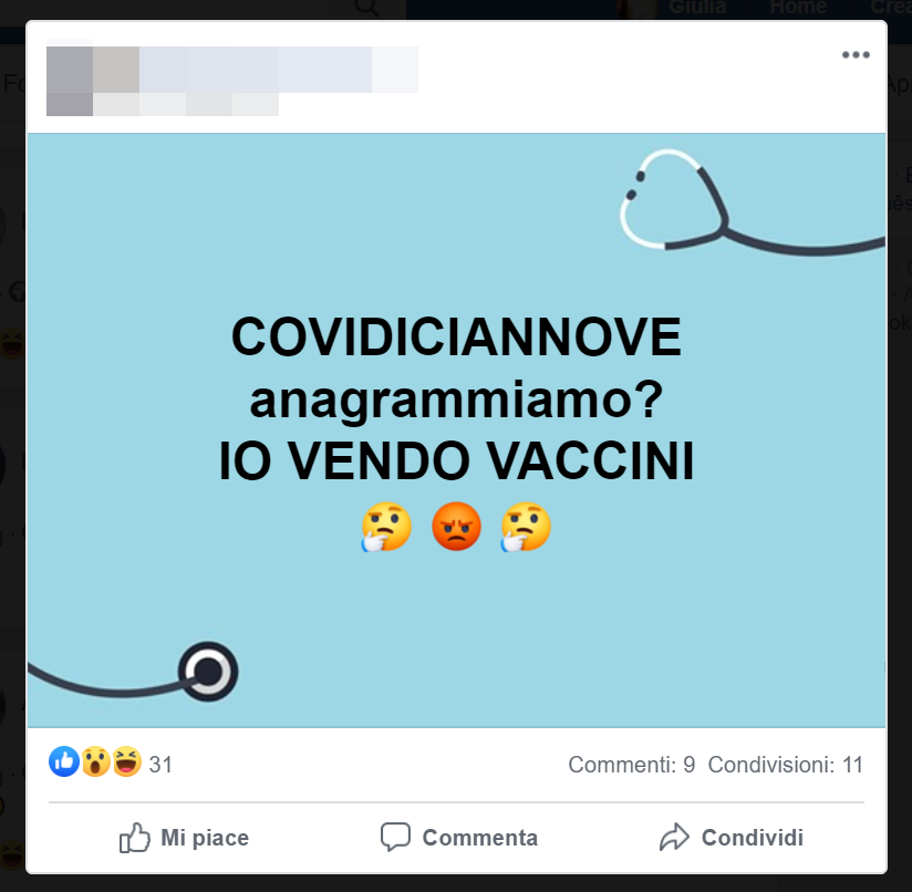 C'è chi crede si tratti di un caso, e chi contesta l'assurdità del post. Non mancano i difensori della teoria "linguistico-scientifica" secondo i quali è impossibile si tratti di una coincidenza. Qualcuno avverte che c'è una "d" mancante e qualche malinconico complottista da 5G non si esime da dire la sua...