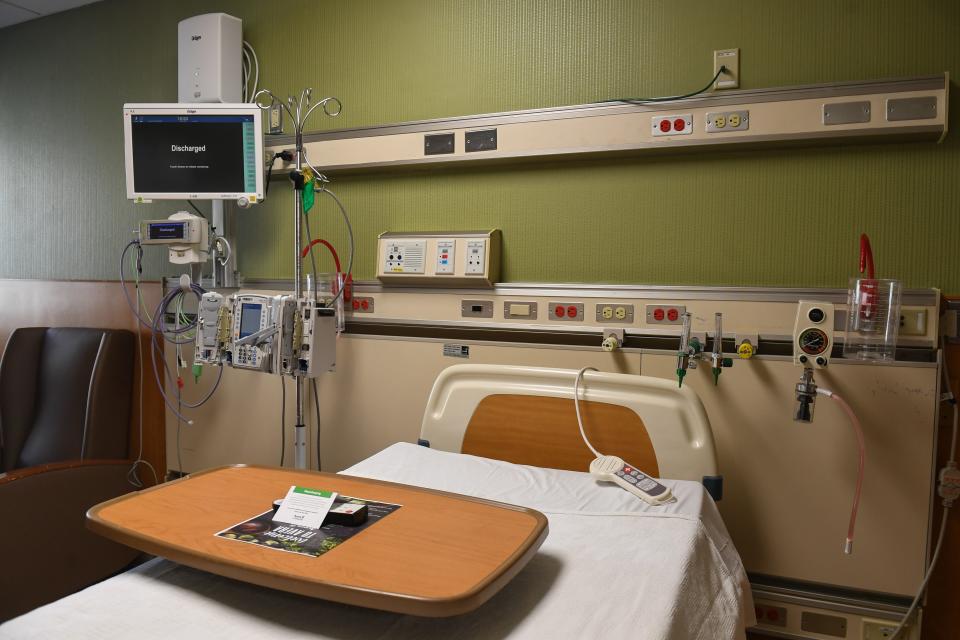 One of the patient rooms located in the children’s hospital on Wednesday, March 27, 2024 at Avera McKennan Hospital & University Health Center in Sioux Falls.