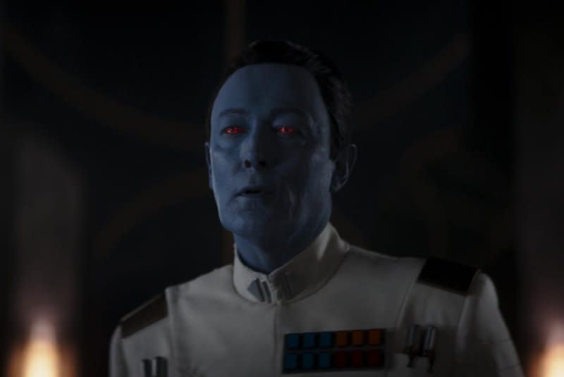 Thrawn (Lars Mikkelsen) will appear in "Ahsoka." Photo courtesy of Lucasfilm Ltd. and TM