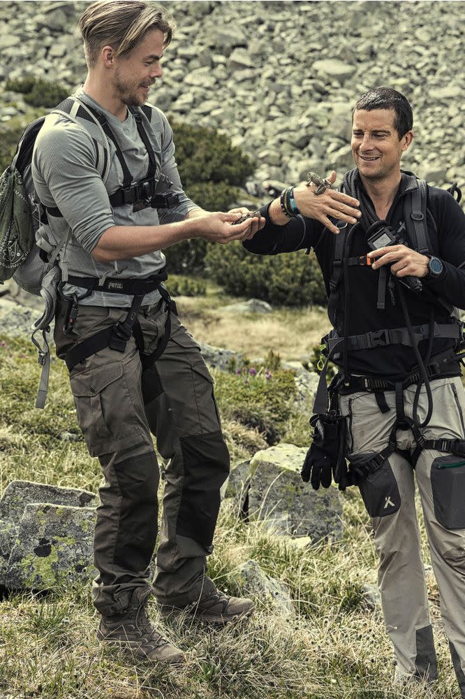 Derek Hough and Bear Grylls