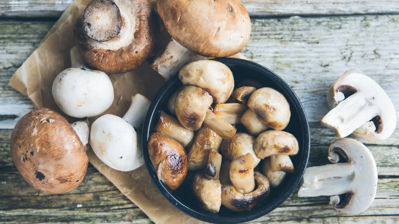 range of mushrooms