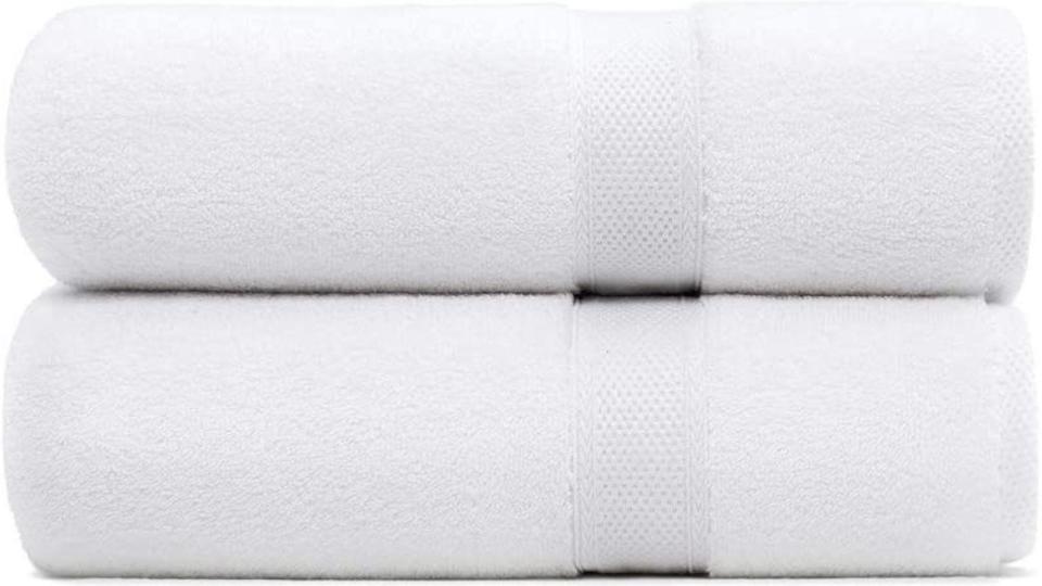 These standard textile towels are super plush.