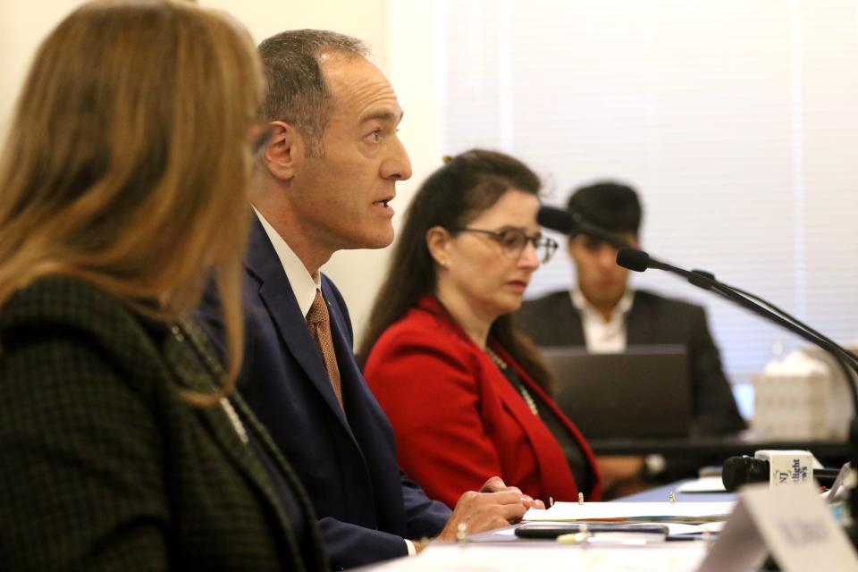 Scott Richman, regional director of the Anti-Defamation League's New York-New Jersey chapter, speaks at a congressional hearing last fall. His group has seen reports of antisemitic incidents rise to record levels in the U.S.