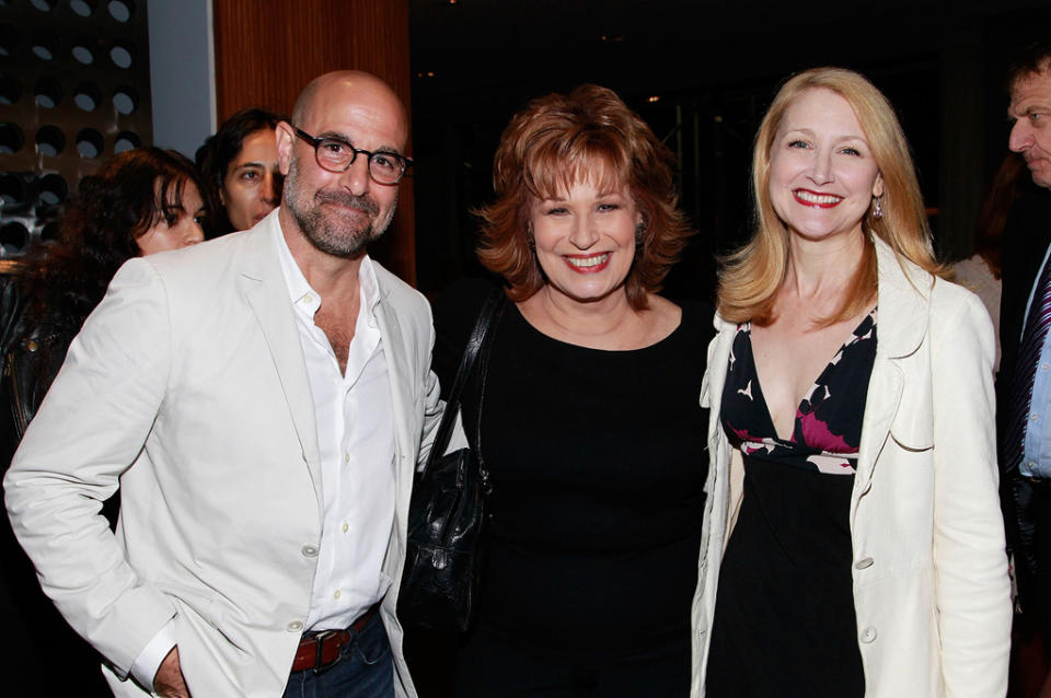 You Will Meet a Tall Dark Stranger NYC Screening 2010 Stanley Tucci Joy Behar Patricia Clarkson