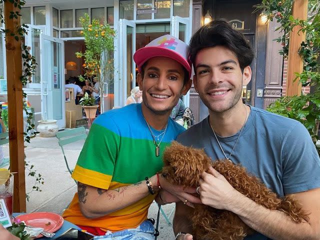 Frankie Grande/Instagram Frankie Grande and Hale Leon with Appa