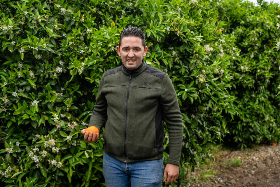 Manuel Rodríguez, agricultor de Brenes, Sevilla. Foto Fernando Ruso