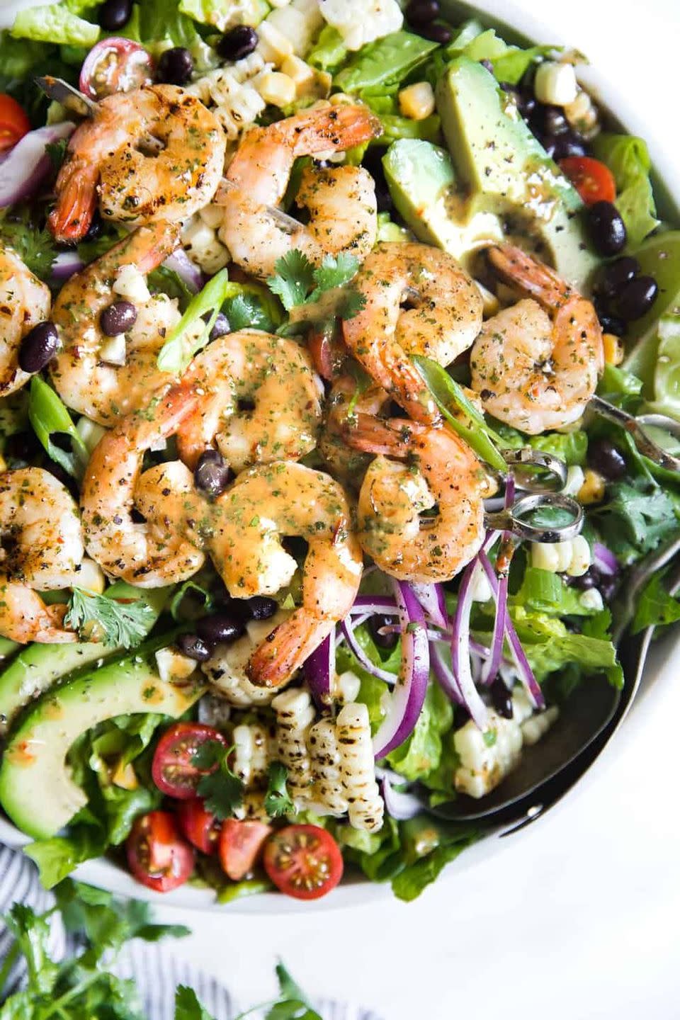 Grilled Shrimp Salad