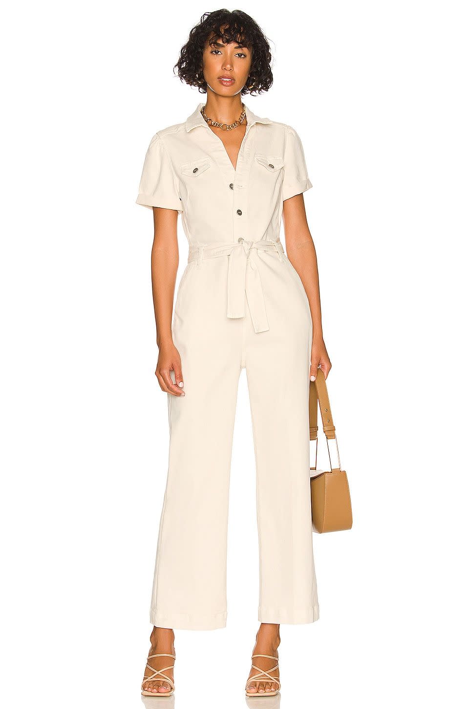 Paige Anessa Puff Sleeve Jumpsuit