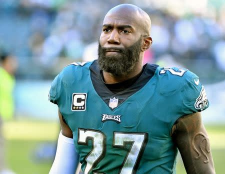 Oct 21, 2018; Philadelphia, PA, USA; Philadelphia Eagles strong safety Malcolm Jenkins (27) walks off the field after loss to the Carolina Panthers during the second quarter at Lincoln Financial Field. Mandatory Credit: Eric Hartline-USA TODAY Sports