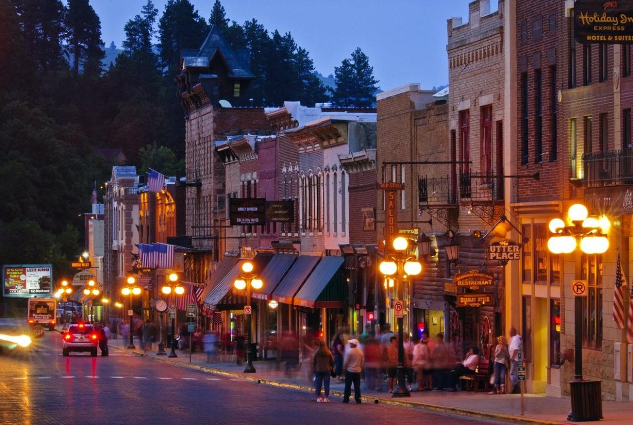 A summer night in Deadwood. The state Commission on Gaming revoked a Sioux Falls man's gaming license for a Deadwood casino Tuesday due to his role in an alleged $1.5 million insurance fraud.