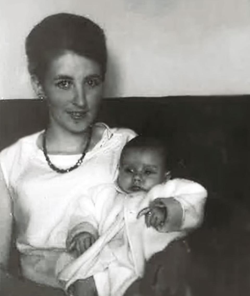 Du Beke pictutred as a baby with his mother Ascensión (ITV)