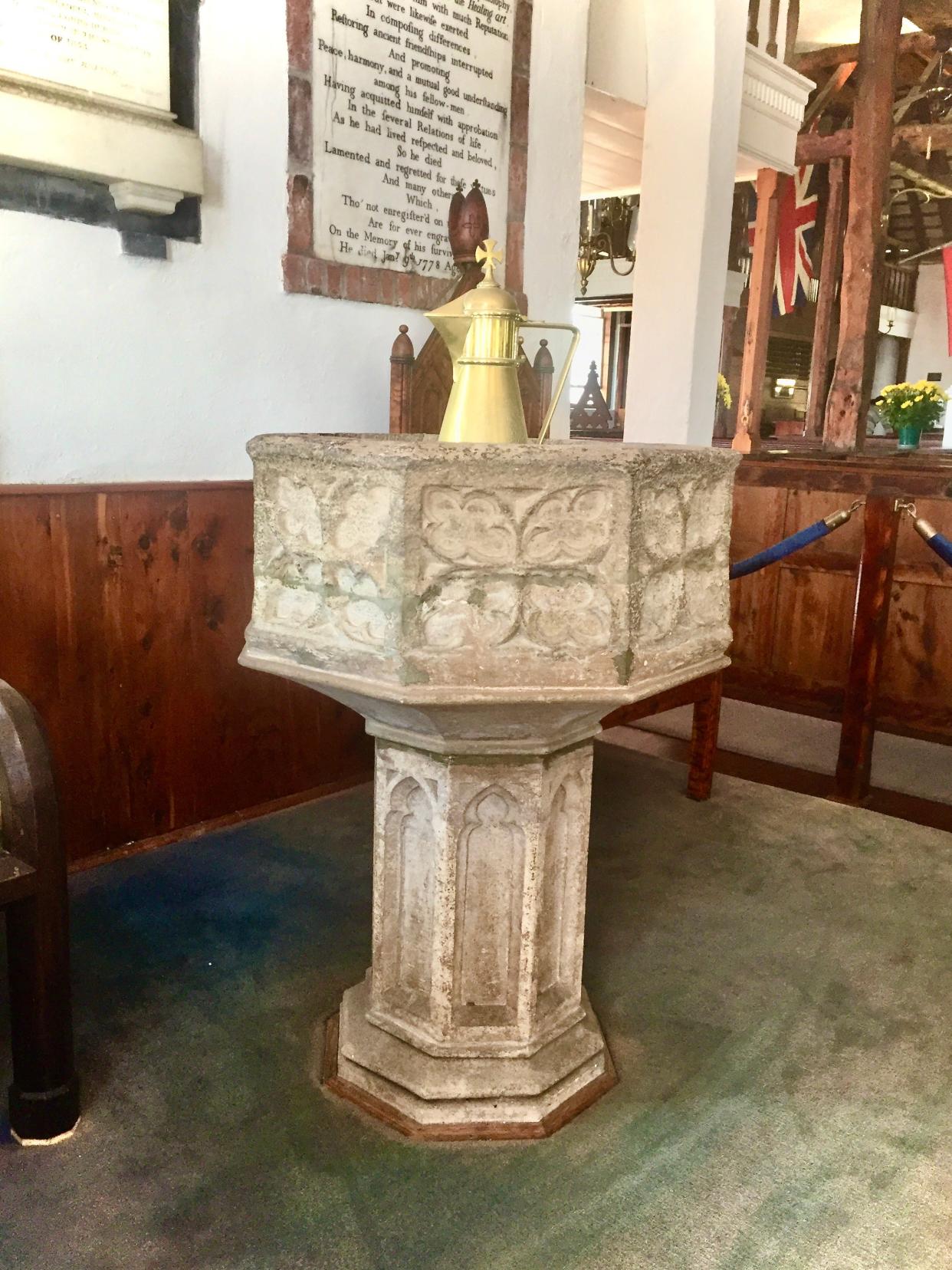 At more than 500 years old, the font at St. Peter’s Church is the island’s oldest man-made treasure.