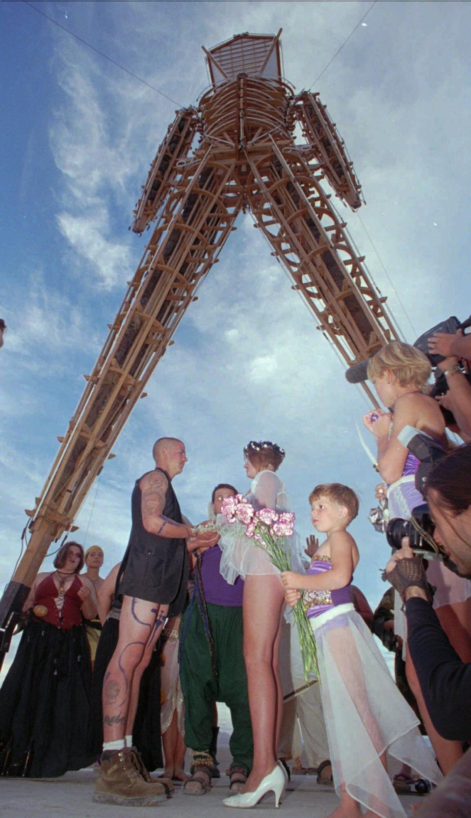 burning man wedding