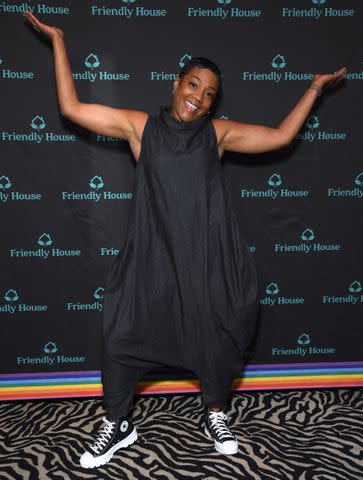 <p>Michael Tullberg/Getty</p> Tiffany Haddish at the 3rd annual Friendly House Comedy Fundraiser at The Bourbon Room on April 07, 2024 in Hollywood