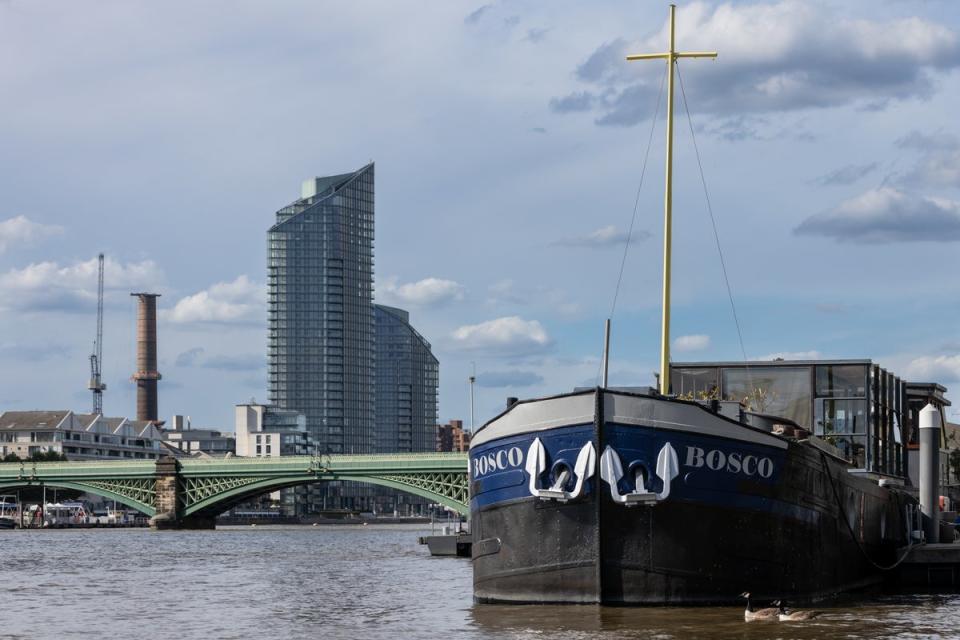 Bosco has fantastic views over the Thames and its own cinema (Modern House)