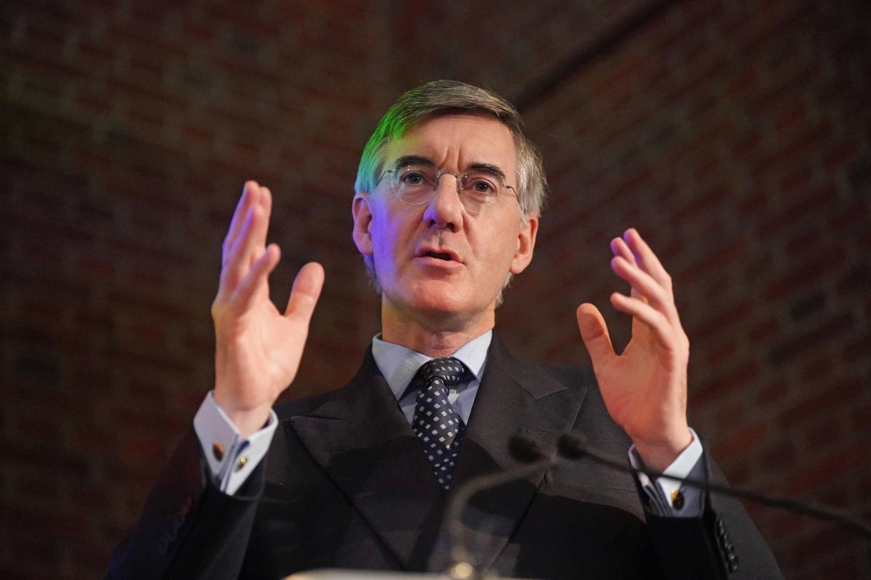 Sir Jacob Rees-Mogg criticised plans to abolish the non-dom status and to extend a windfall tax on oil and gas producers (PA)