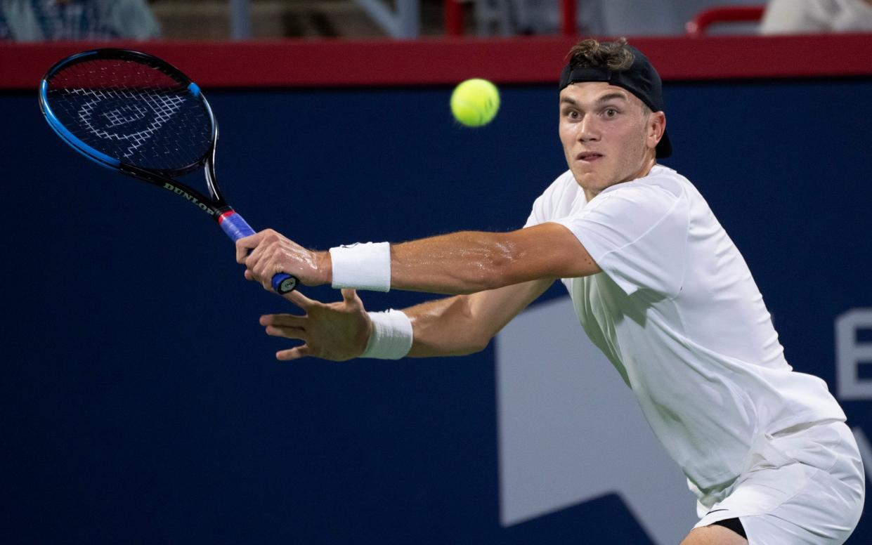 Jack Draper at Canadian Open - Paul Chiasson/The Canadian Press via AP