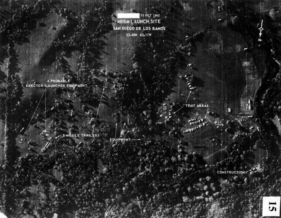 Instalaciones de misiles SS-4 en Cuba.