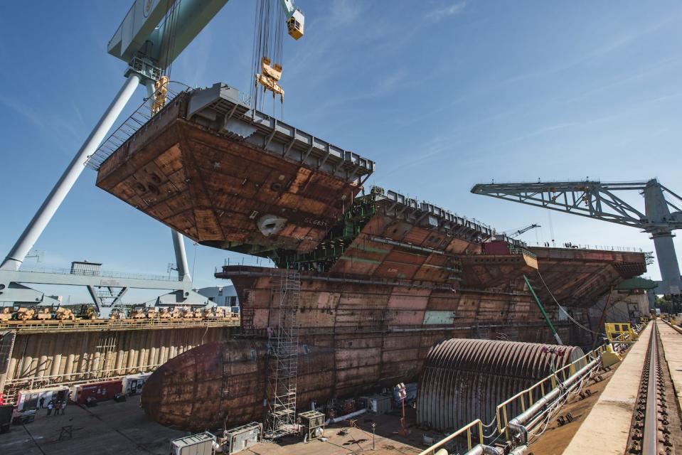 Navy aircraft carrier John F. Kennedy