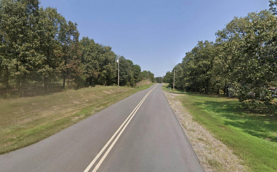 Pine Ridge Road in Arkansas. Source: Google Maps