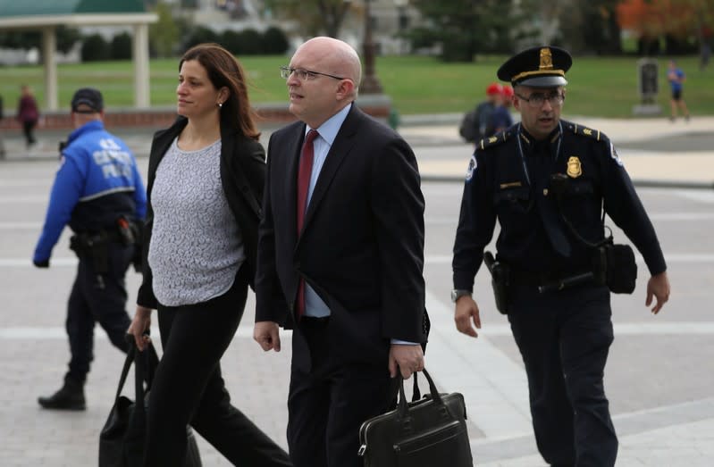 Philip Reeker, U.S. acting assistant secretary of state for European and Eurasian Affairs, arrives to testify in impeachment inquiry against U.S. President Donald Trump, in Washington