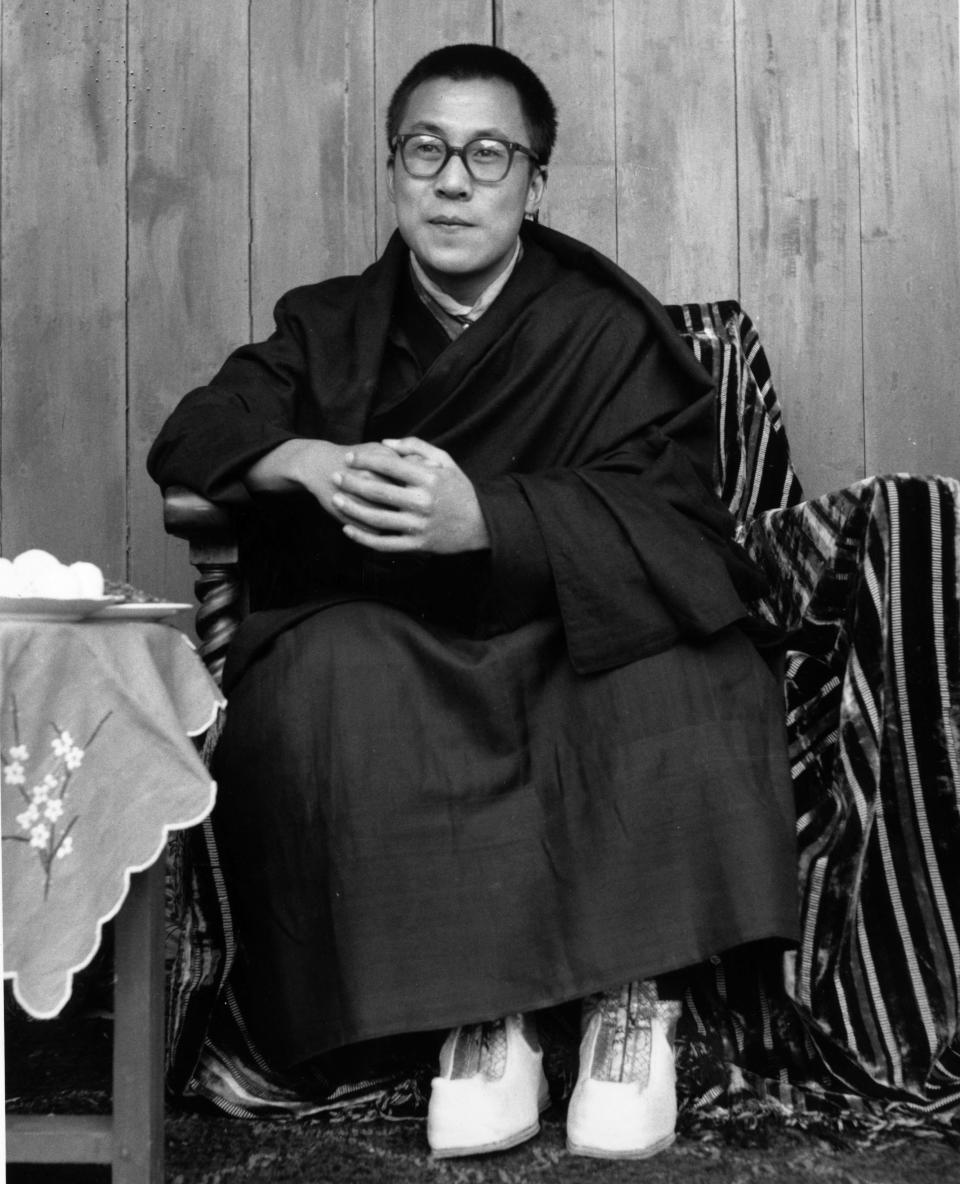 The Dalai Lama poses for a portrait in a photo dated April 14,&nbsp;1959 by Getty. &nbsp;