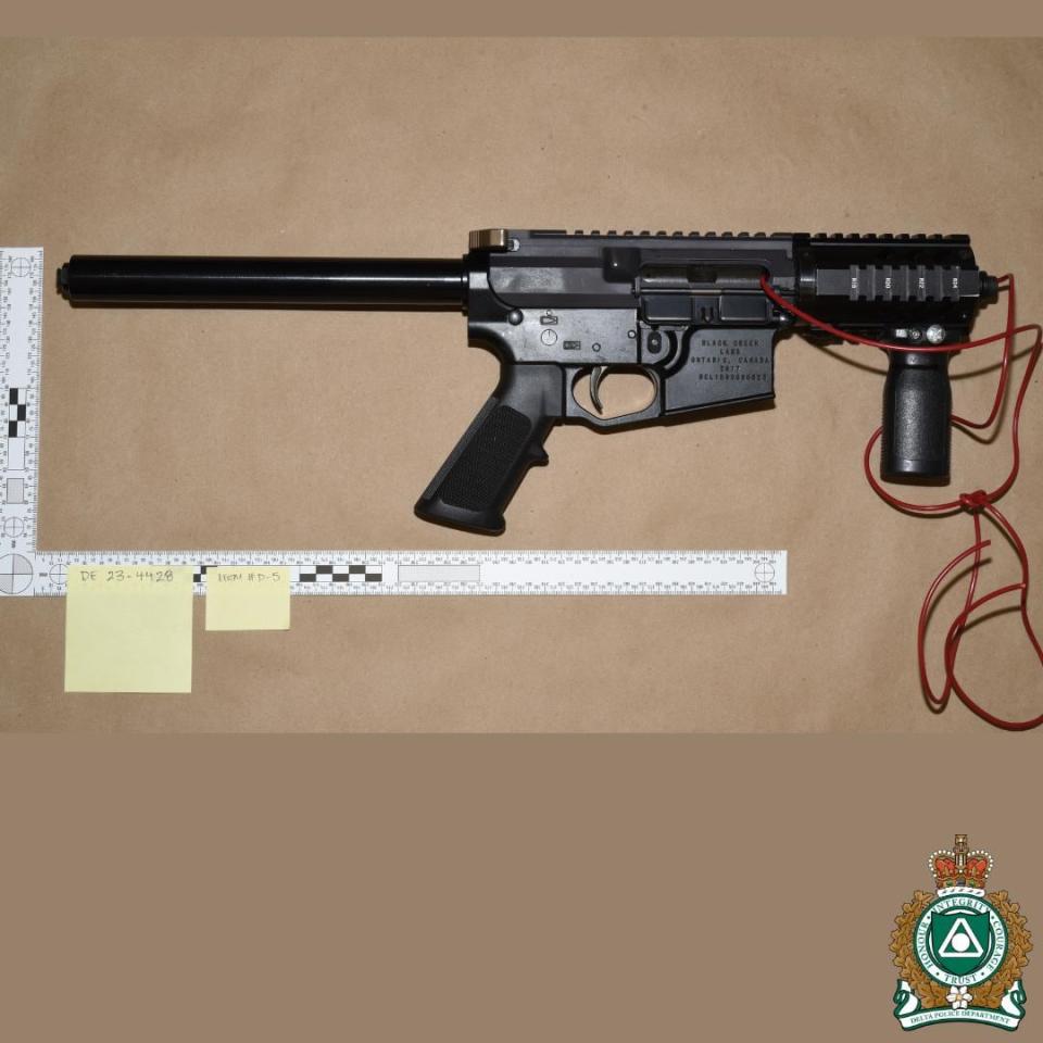 Police seized illegal and unlicensed firearms from the property during their search last year.