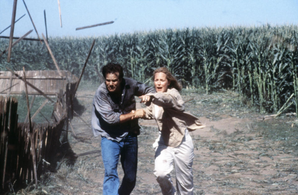 Bill Paxton and Helen Hunt in "Twister"