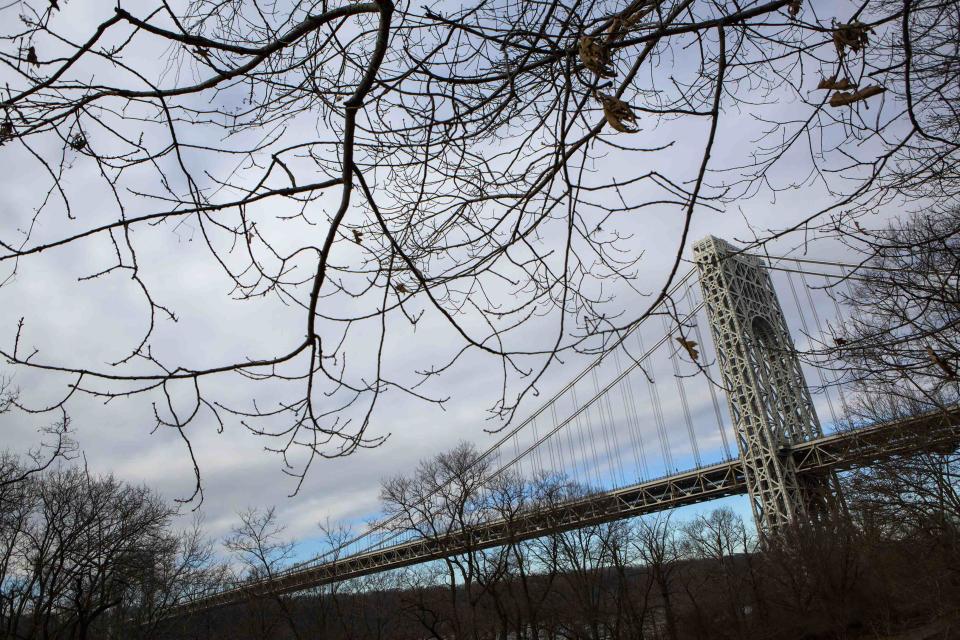 The George Washington Bridge is seen in New York