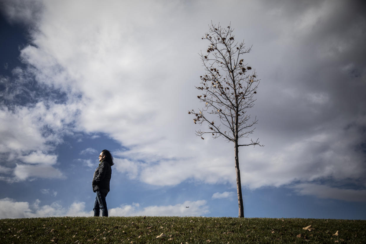 Avenda&ntilde;o is pictured at Julius M. Kleiner Memorial Park in Meridian, Idaho on Nov. 18, 2020. (Photo: Kyle Green for HuffPost)